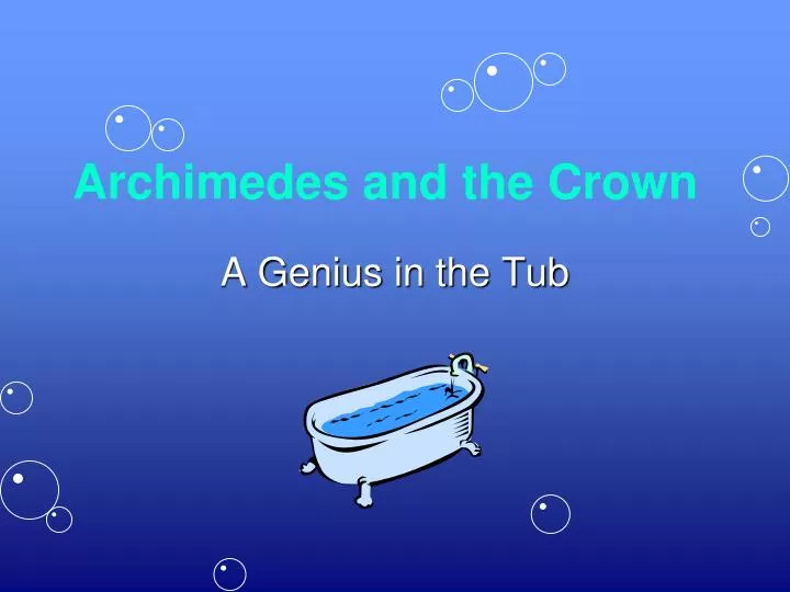 archimedes crown archimedes crown