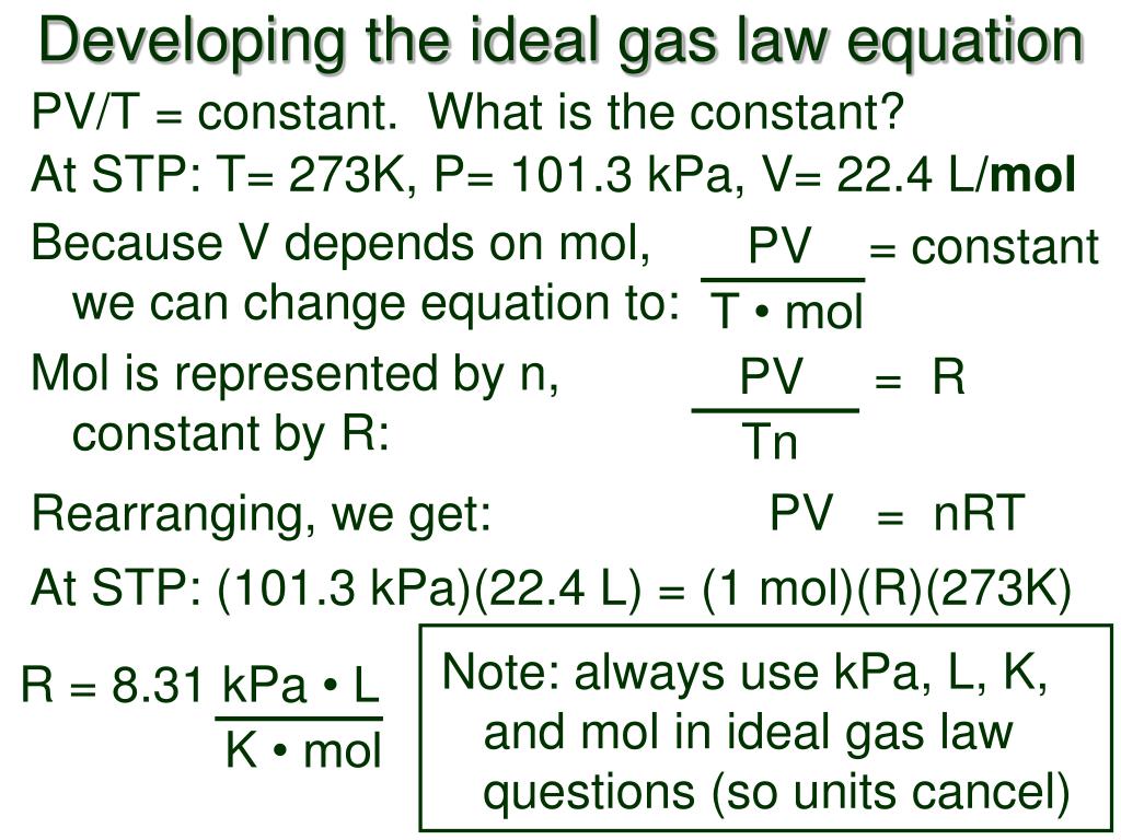 PPT - The Ideal Gas Law PowerPoint Presentation, free download - ID:6312829