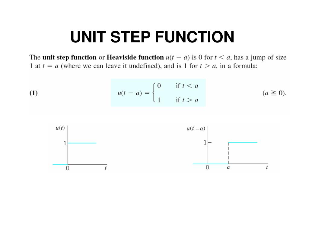 PPT UNIT STEP FUNCTION PowerPoint Presentation Free Download ID 