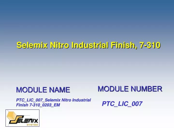 selemix nitro industrial finish 7 310 n.