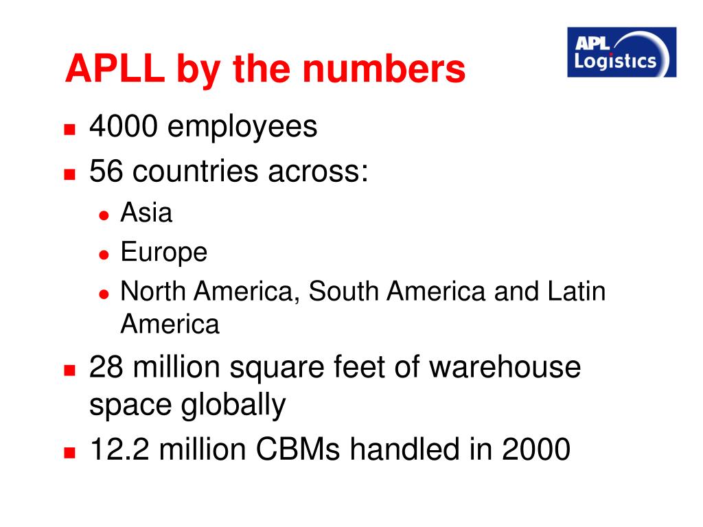 PPT Overview of APL Logistics PowerPoint Presentation free download PPT Overview of APL Logistics PowerPoint Presentation free download