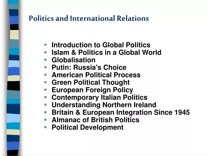 personal statements for politics and international relations