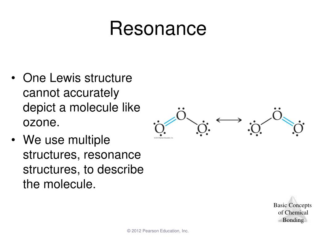 One Lewis structure cannot accurately depict a molecule like ozone. 