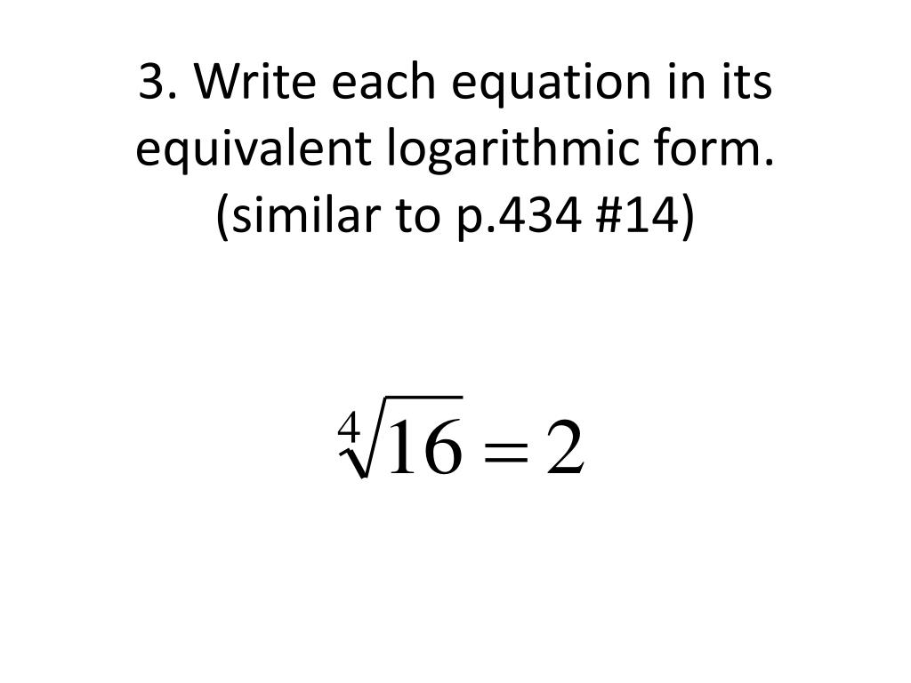 PPT - Logarithmic Functions PowerPoint Presentation, free download