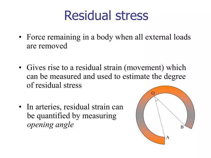 thesis on residual stress