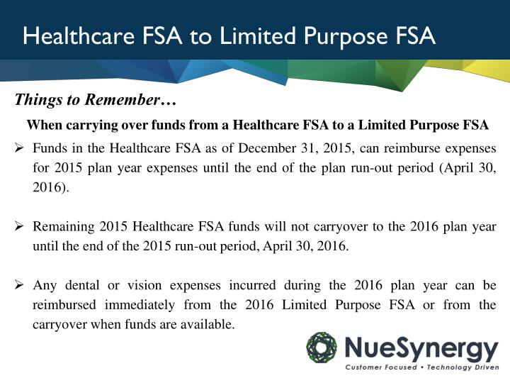 PPT Healthcare and Limited Purpose FSA Carryover PowerPoint