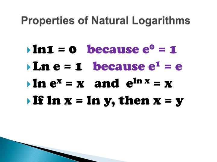 Rewrite Using Natural Logarithms Rewrite Using Natural Logarithms