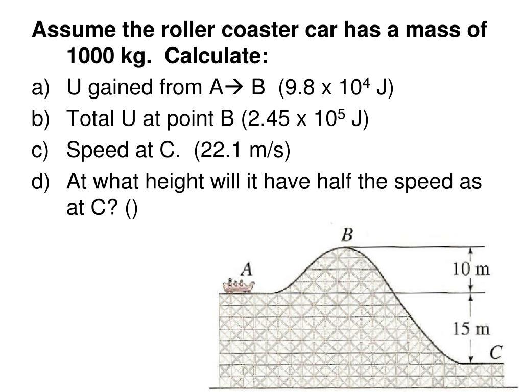 PPT Energy The capacity to do work 1 Joule = 1 Newtonmeter =1 kgm 2 /s 2 K = ½ mv 2 U