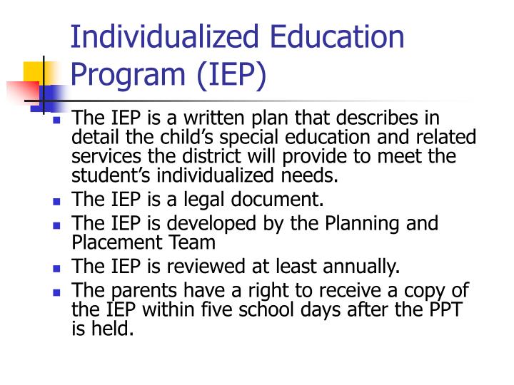 PPT - Understanding the IEP Process PowerPoint Presentation - ID:6315407