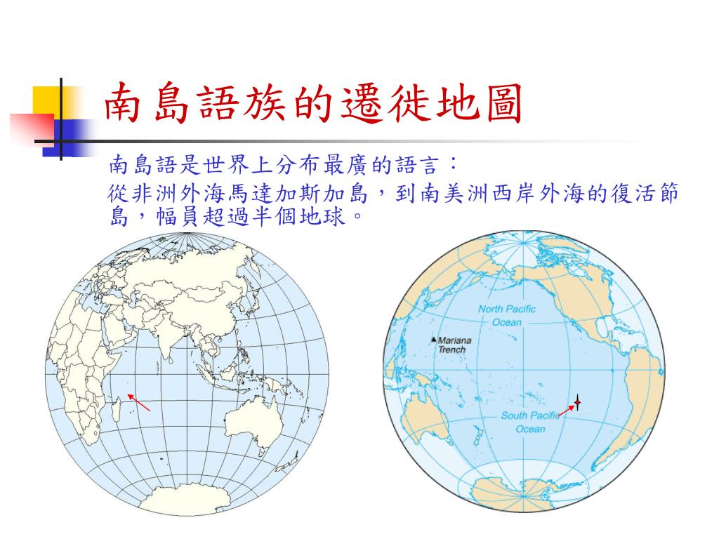 通識選修課程－社會領域 世界文明與發展 Ch.17 台灣 : 大洋洲原住民的原鄉 ?