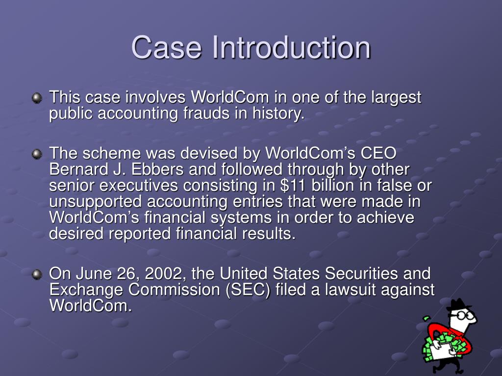 case study worldcom accounting scandal