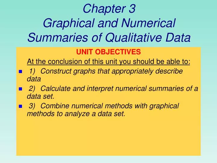 PPT - Chapter 3 Graphical and Numerical Summaries of Qualitative Data ...