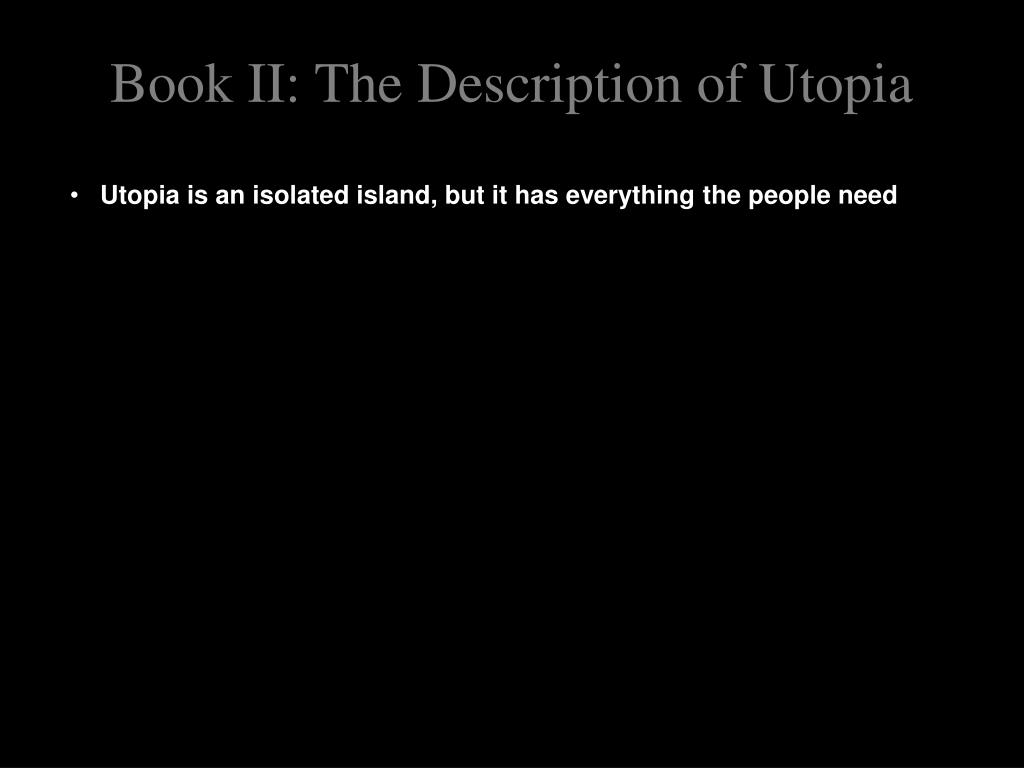 creative writing description of utopia
