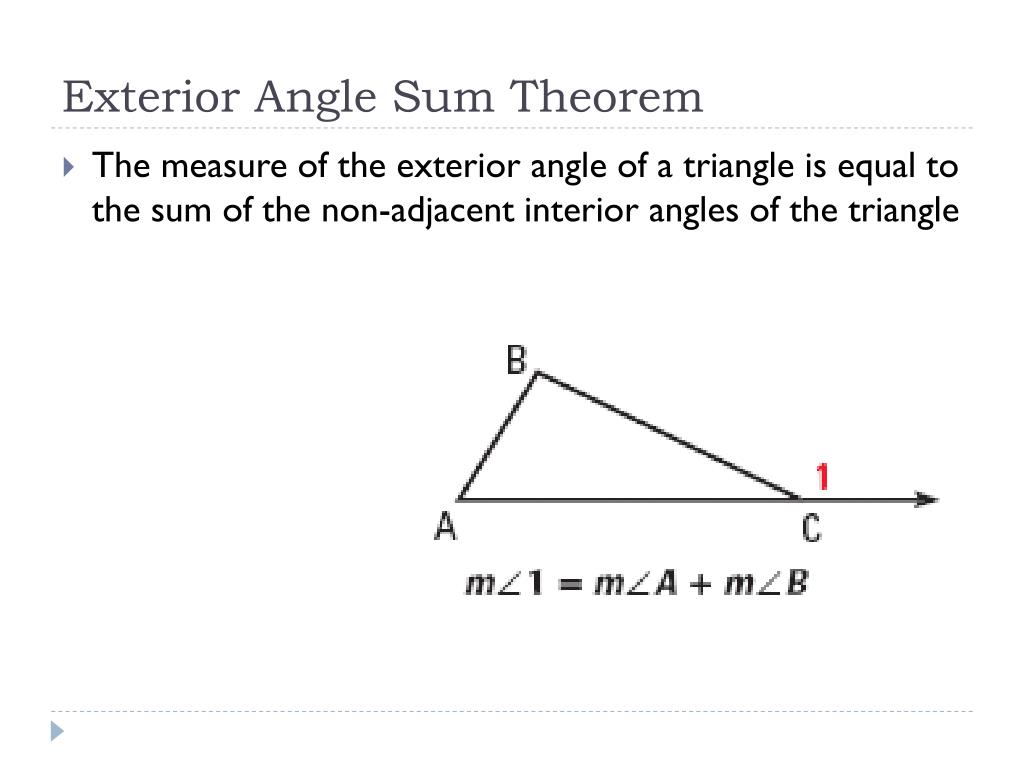 Ppt Applying Triangle Sum Properties Powerpoint