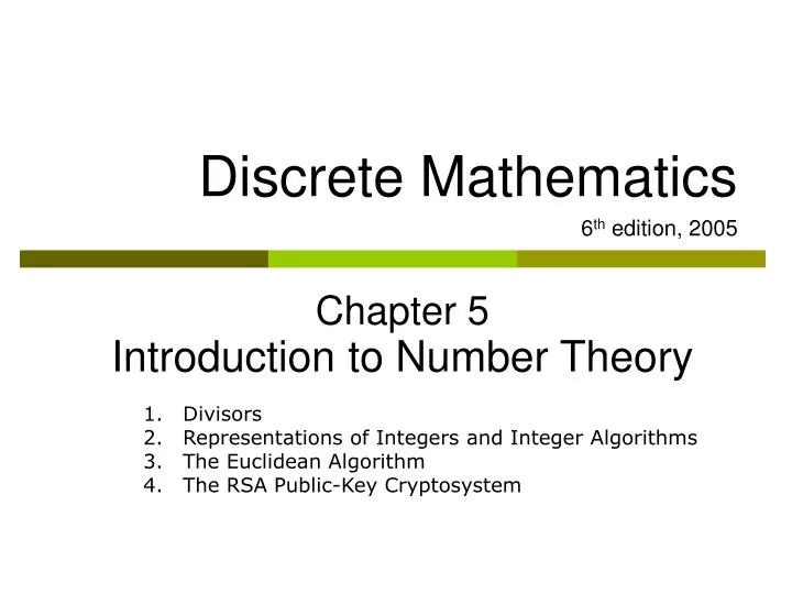 basic number theory powerpoint basic number theory powerpoint