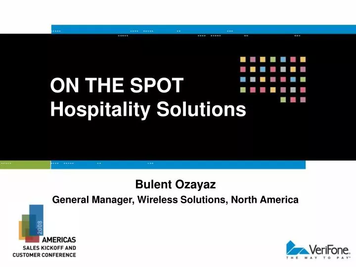 on the spot hospitality solutions n.