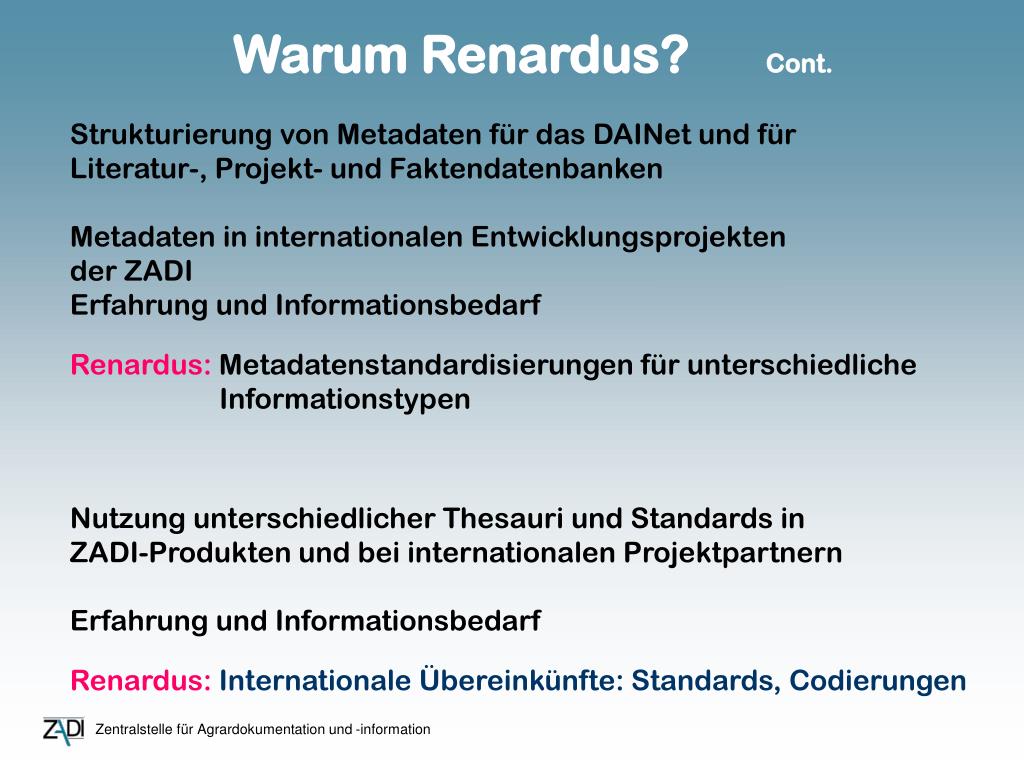 PPT - Enhancing Agricultural Information Access with Renardus Project ...