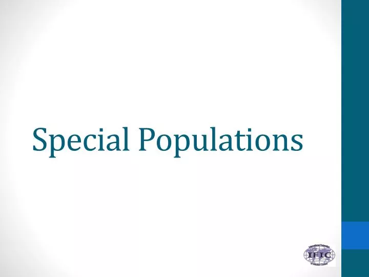 PPT Special Populations PowerPoint Presentation, free download ID