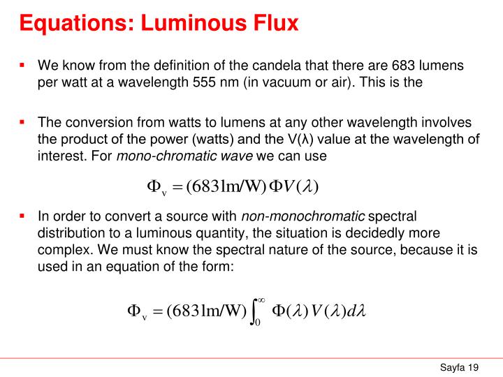 flux formula