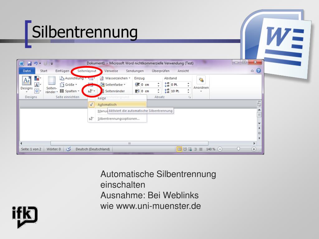 PPT - Wissenschaftliches Arbeiten mit Word PowerPoint ...