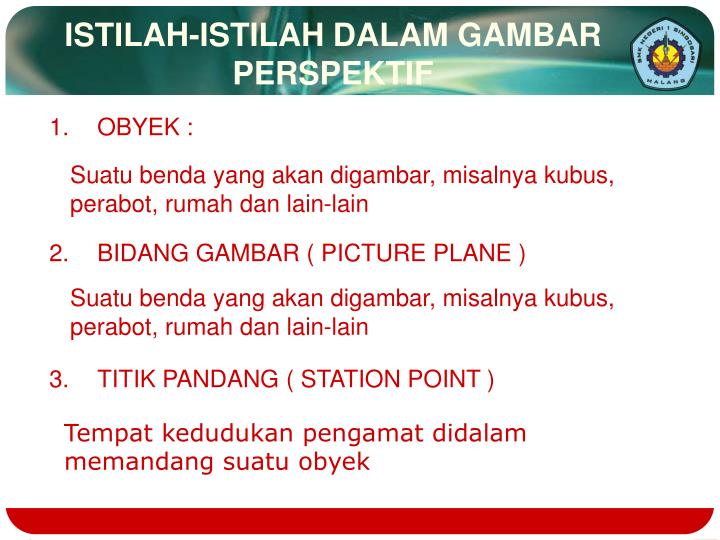 PPT - PERSPEKTIF DUA TITIK HILANG PowerPoint Presentation 