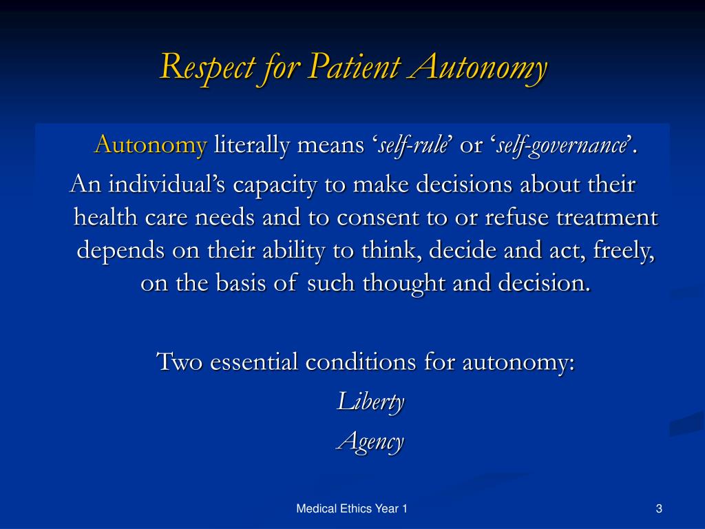 ethical principle of autonomy in nursing ethical principle of autonomy in nursing