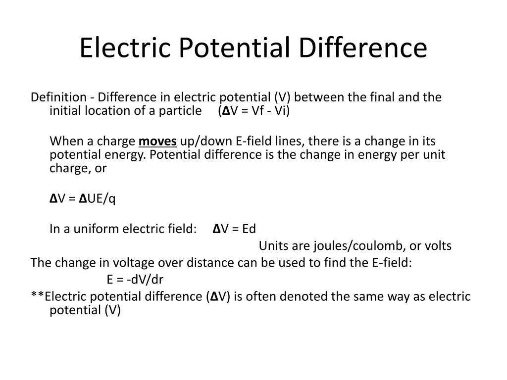 voltage difference definition