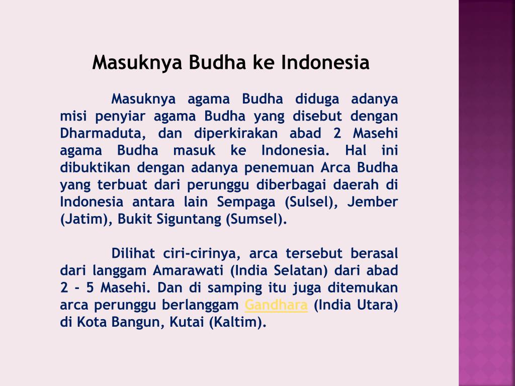 PPT - Proses Masuknya Pengaruh Hindu-Budha Ke Indonesia PowerPoint ...