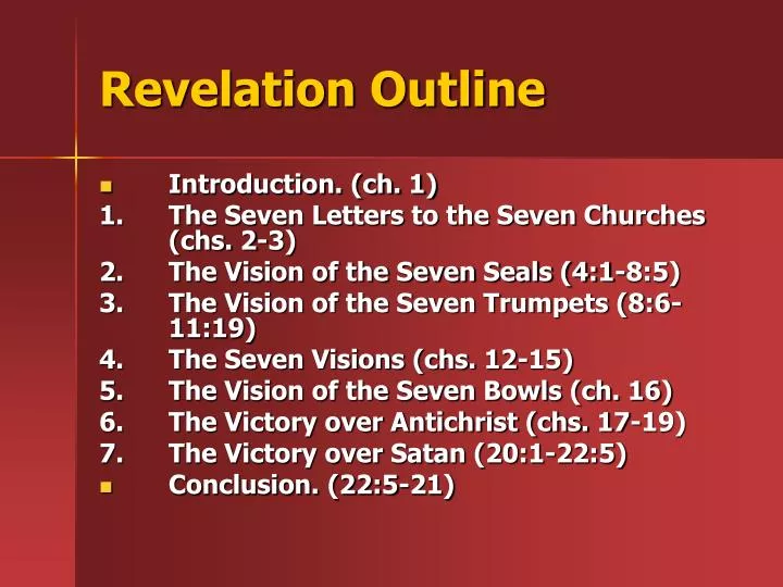 revelation outline n.