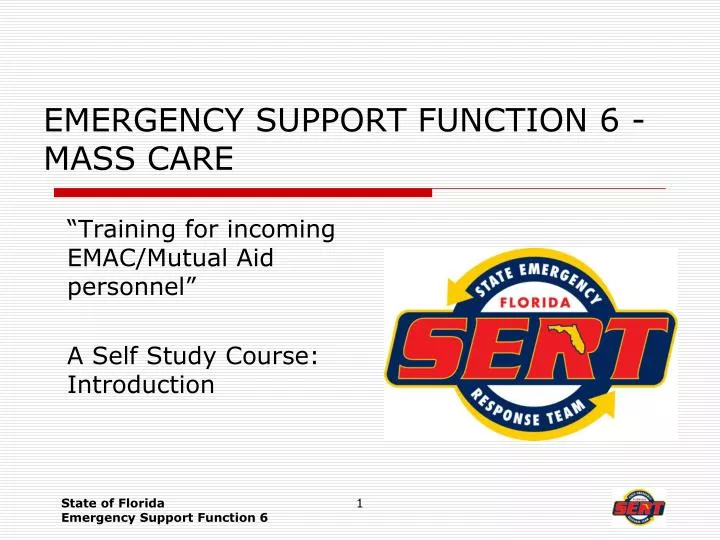emergency support function 6 mass care n.