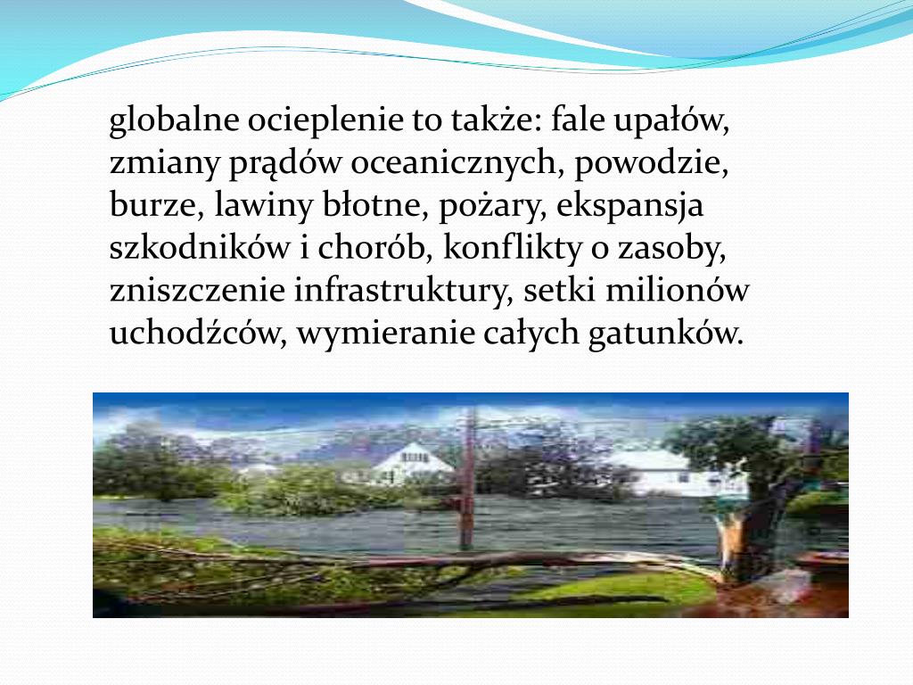 PPT - Przyczyny i skutki globalnego ocieplenia klimatu PowerPoint