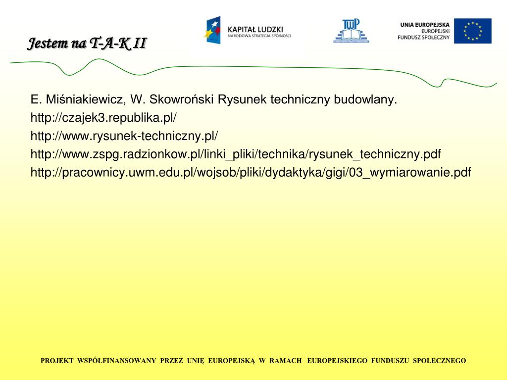 Ppt Zasady Wymiarowania I Opisywania Rysunków Technicznych