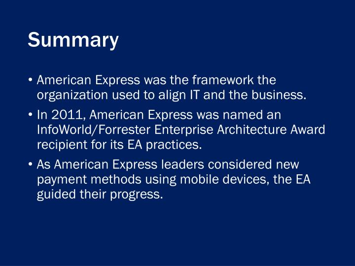 enterprise architecture at american express essay enterprise architecture at american express essay