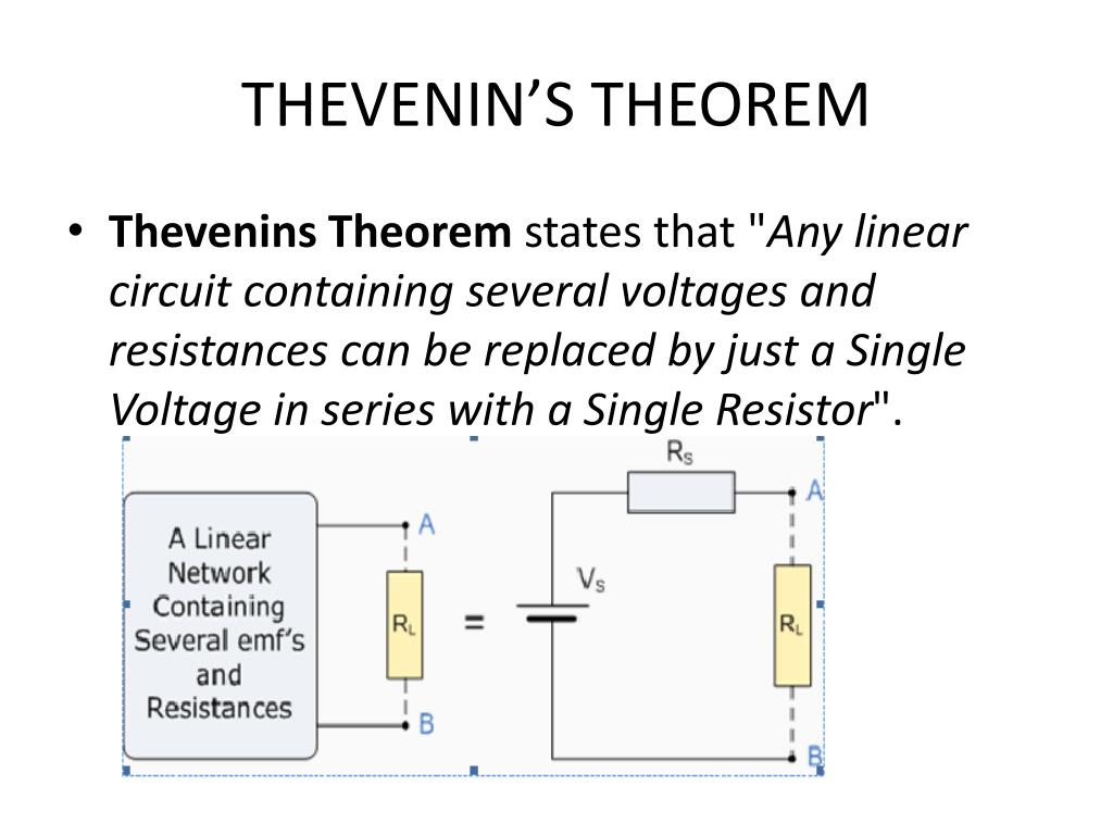 PPT THEVENIN S THEOREM PowerPoint Presentation Free Download ID 