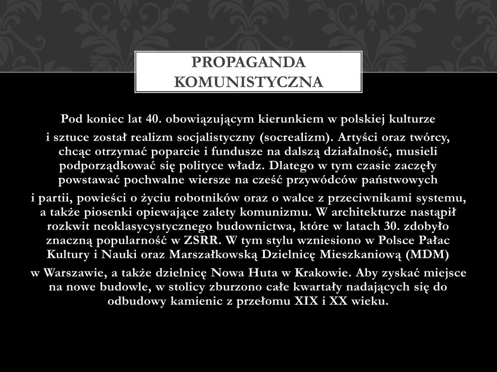 Polska W Czasach Stalinizmu Prezentacja PPT - Polska W CZASACH STALINIZMU PowerPoint Presentation, free