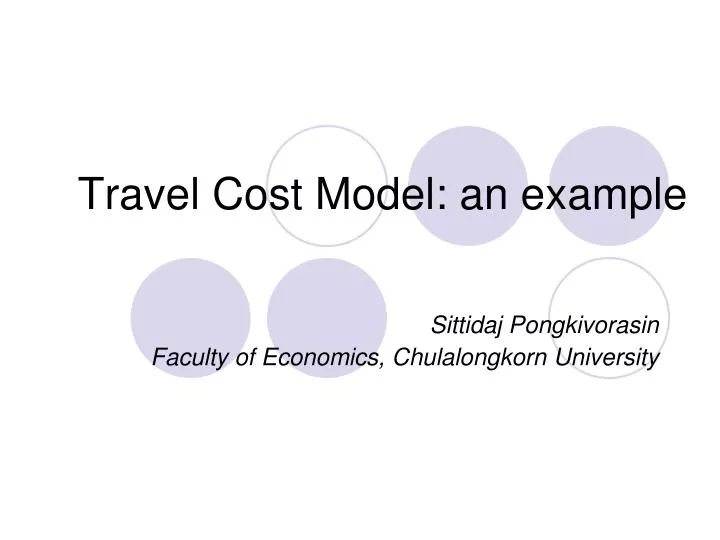 define travel cost model