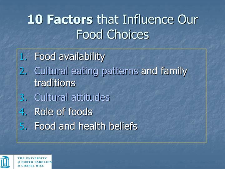 the factors that influence food decisions Four types of psychological factors affecting the consumer buying behavior are perception, motivation, learning, beliefs, and attitudes psychological factors play a significant role in determining buying decision. the factors that influence food decisions Four types of psychological factors affecting the consumer buying behavior are perception, motivation, learning, beliefs, and attitudes psychological factors play a significant role in determining buying decision.