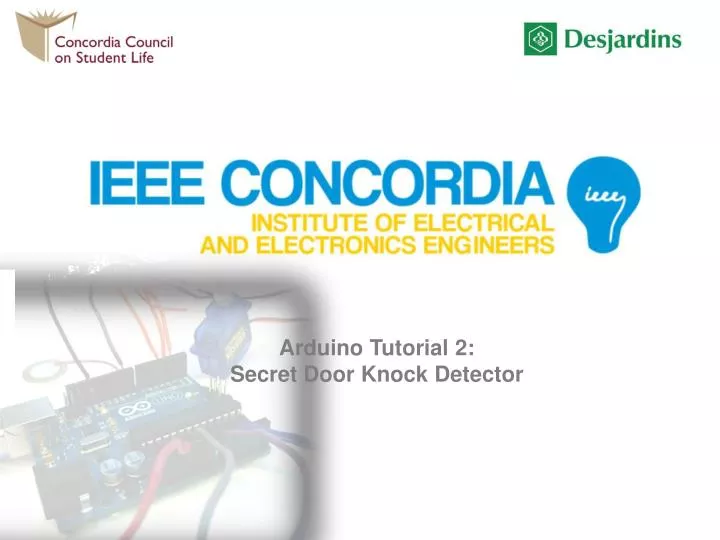 Ppt Arduino Tutorial 2 Secret Door Knock Detector Powerpoint