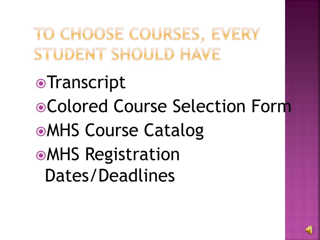 PPT MHS Student Registration PowerPoint Presentation, free download