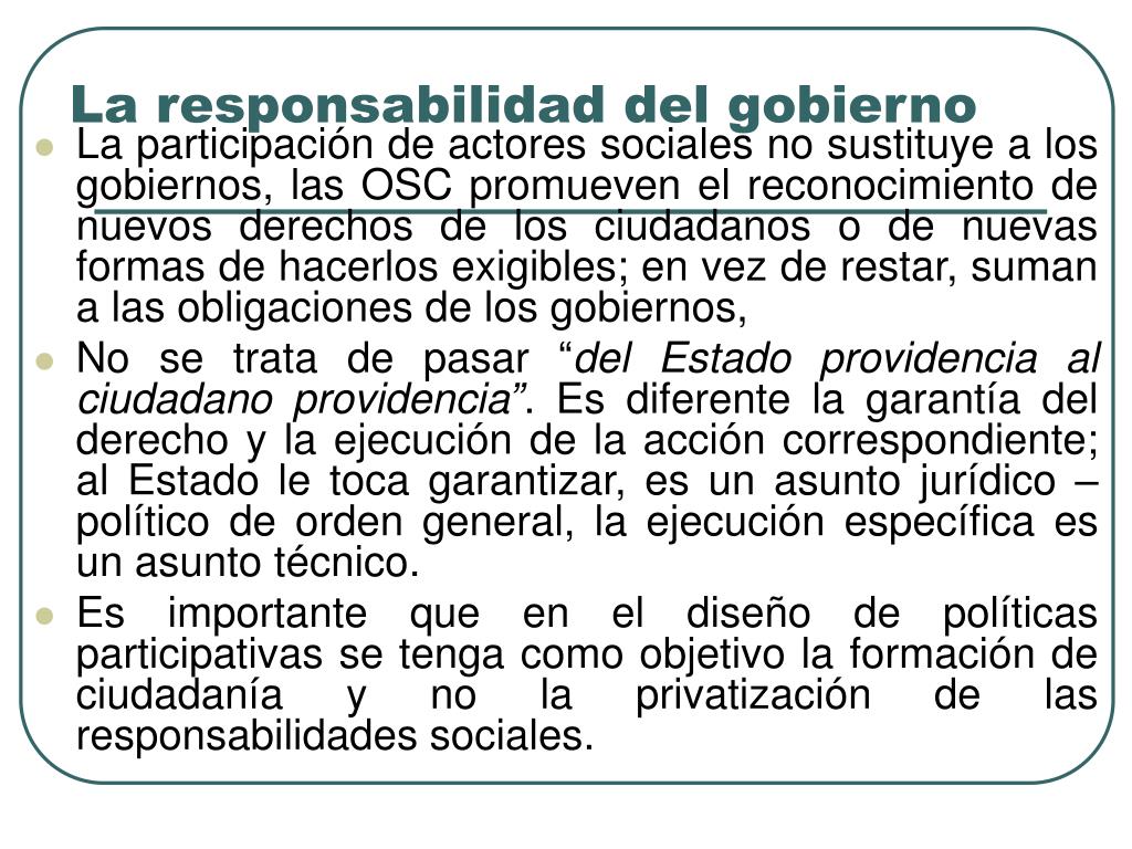 PPT - Los retos de institucionalizar la participación ciudadana ...