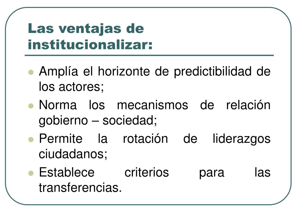 PPT - Los retos de institucionalizar la participación ciudadana ...