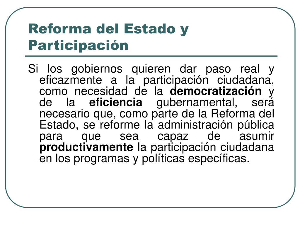 PPT - Los retos de institucionalizar la participación ciudadana ...