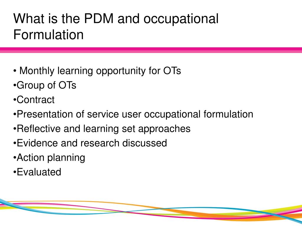 occupational therapy case formulation example