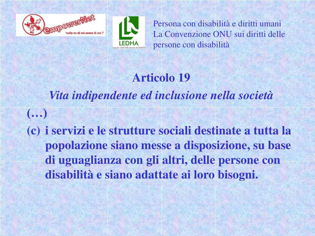Convenzione Onu Sui Diritti Delle Persone Con Disabilità Riassunto PPT - La presa in carico della disabilità Persone con disabilità e