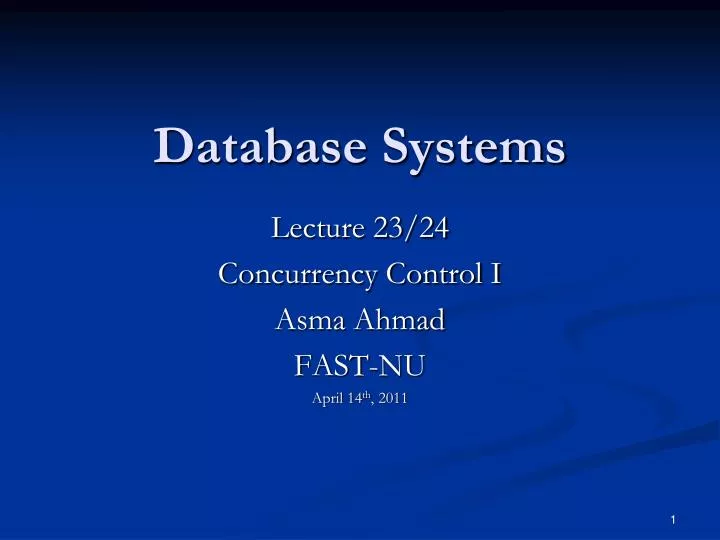 PPT - Database Systems PowerPoint Presentation, free download - ID:6335072