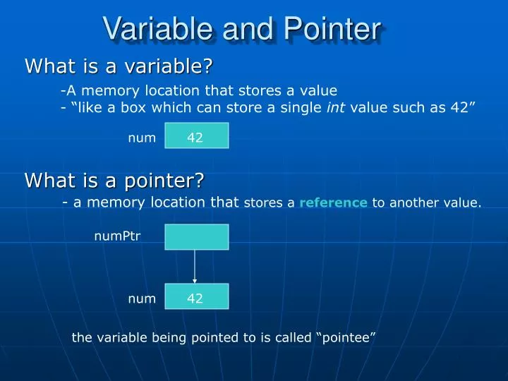 what is presentation variable