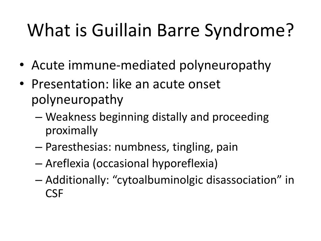powerpoint presentation of guillain barre syndrome