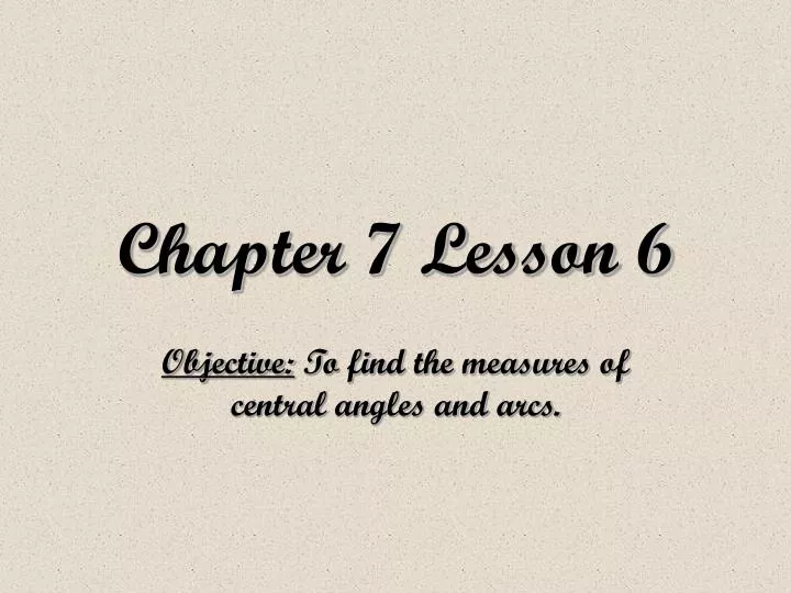 Ppt Chapter 7 Lesson 6 Powerpoint Presentation Free Download Id
