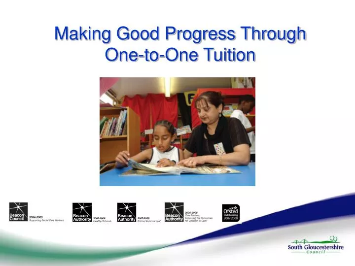 PPT Making Good Progress Through Tuition PowerPoint