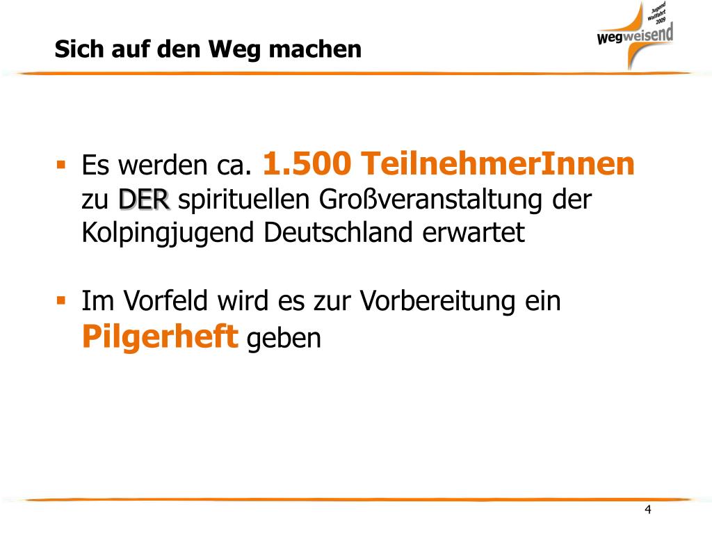 PPT Sich auf den Weg machen PowerPoint Presentation, free download ID6341728